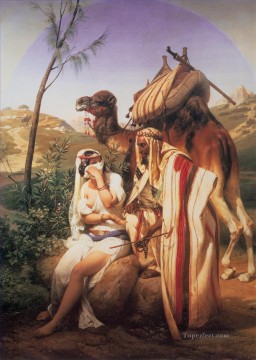 ホレス・バーネット Painting - ユダとタマル アラブのホレス・ベルネ